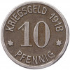 10 пфеннигов 1918 года Германия — город Кобленц (Нотгельд)