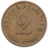 2 рейхспфеннига 1939 года F Германия