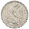 50 пфеннигов 1950 года D Западная Германия (ФРГ)