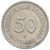 50 пфеннигов 1975 года F Западная Германия (ФРГ)