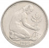50 пфеннигов 1990 года A Западная Германия (ФРГ)