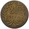 20 геллеров 1916 года Германская Ост-Африка