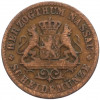 1 крейцер 1861 года Нассау