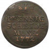 1 пфенниг 1772 года Саксен-Кобург-Заальфельд