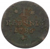 1 пфенниг 1786 года Франкфурт