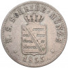 2 новых гроша / 20 пфеннигов 1855 года Саксония